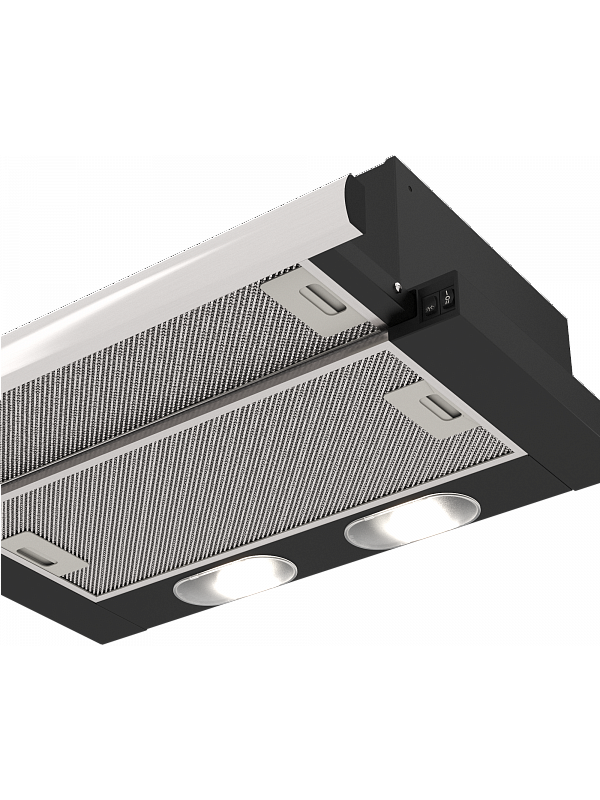 Вытяжка ELIKOR Интегра 60П-400-В2Л черный/нержавеющая сталь 2