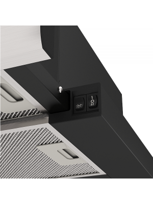 Вытяжка ELIKOR Интегра 60П-400-В2Л черный/нержавеющая сталь 3