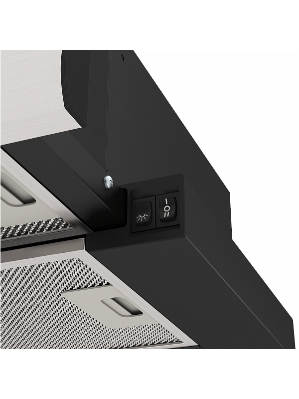 Вытяжка ELIKOR Интегра 50П-400-В2Л черный/нержавеющая сталь 3