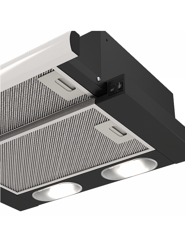 Вытяжка ELIKOR Интегра 50П-400-В2Л черный/нержавеющая сталь 2
