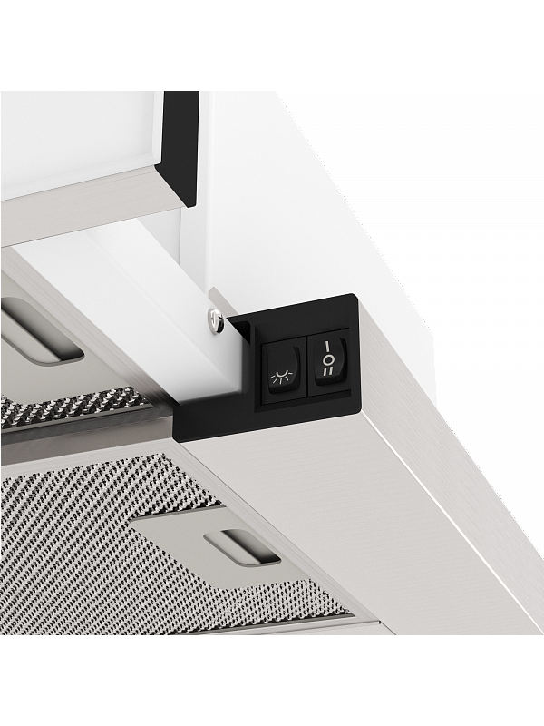 Вытяжка ELIKOR Интегра GLASS 50Н-400-В2Д нержавеющая сталь/белое стекло 3