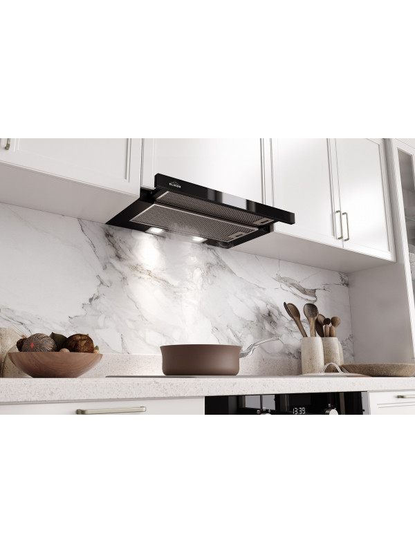 Вытяжка ELIKOR Интегра GLASS 60П-650-В2Л черный/черное стекло интерьер