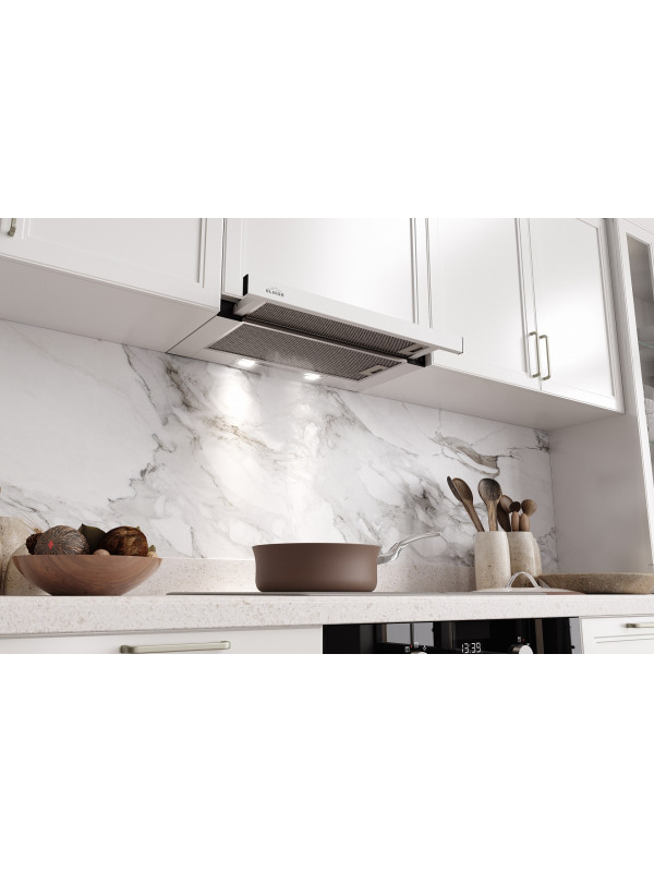 Вытяжка ELIKOR Slide 50П-430 белый металл интерьер