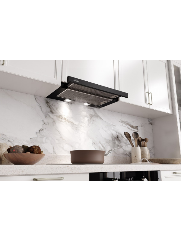 Вытяжка ELIKOR Slide 60П-430 черный металл интерьер