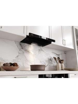 Вытяжка ELIKOR Slide Glass 50П-1000 черный интерьер