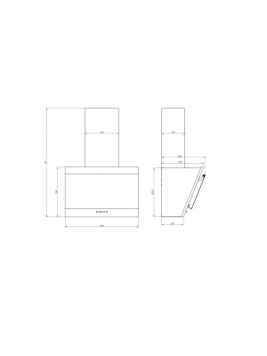 Вытяжка ELIKOR Титан 50П-430-К3Д черный размеры