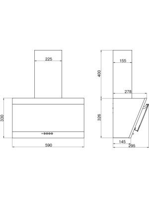 Вытяжка ELIKOR Титан 60П-430-К3Д черный размеры