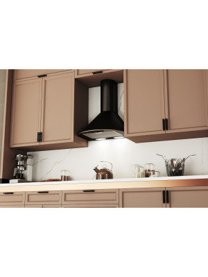 Вытяжка ELIKOR Эпсилон 60П-430-П3Л черный/бронза в интерьере
