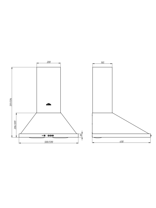 Вытяжка ELIKOR Оптима 60Н-400-К3Л нержавеющая сталь 2