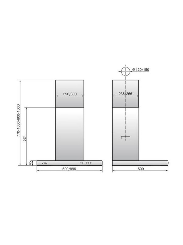 Вытяжка ELIKOR Квадра 90П-650-КЗД антрацит 2