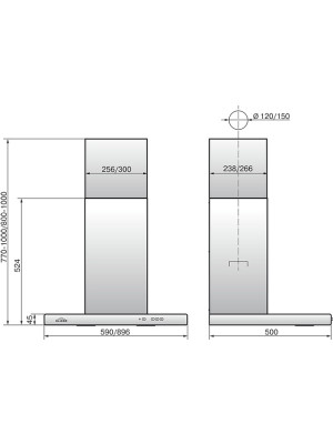 Вытяжка ELIKOR Квадра 90Н-650-КЗД нержавеющая сталь 2