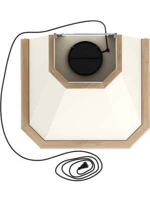 Вытяжка ELIKOR Пергола 60П-650-П3Л бежевый/дуб неокрашенный 4