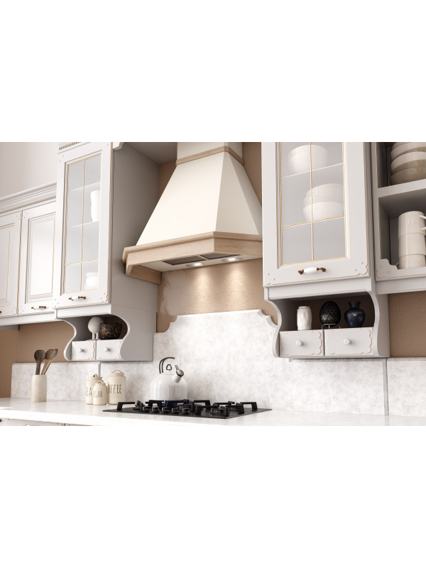 Вытяжка ELIKOR Камин Грань 90П-650-ПЗЛ интерьер