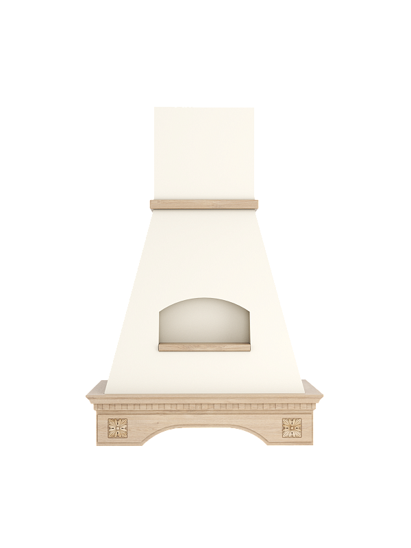 Вытяжка ELIKOR Бельведер Флореале 60П-650-П3Д бежевый/дуб неокрашенный 2