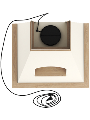 Вытяжка ELIKOR Бельведер Флореале 60П-650-П3Д бежевый/дуб неокрашенный 4