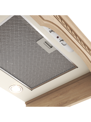 Вытяжка ELIKOR Бельведер Флореале 60П-650-П3Д бежевый/дуб неокрашенный 8