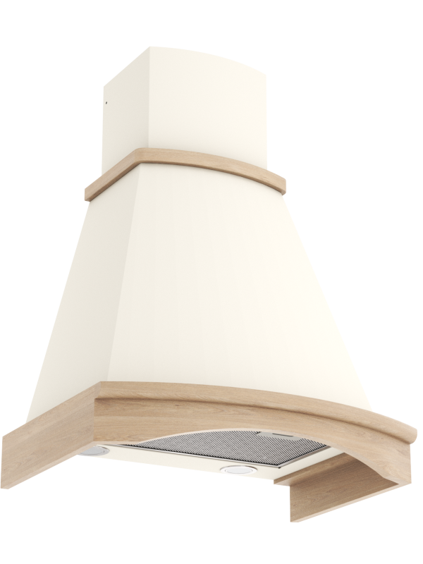 Вытяжка ELIKOR Ротонда 60П-1000-П3Д бежевый/дуб неокрашенный