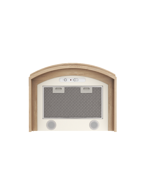 Вытяжка ELIKOR Ротонда 60П-1000-П3Д бежевый/дуб неокрашенный 5