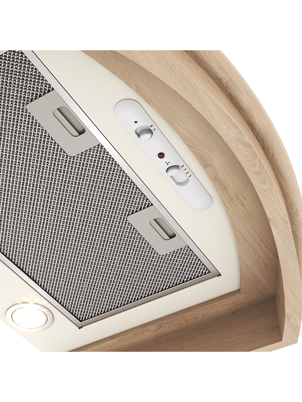 Вытяжка ELIKOR Ротонда 60П-1000-П3Д бежевый/дуб неокрашенный 7