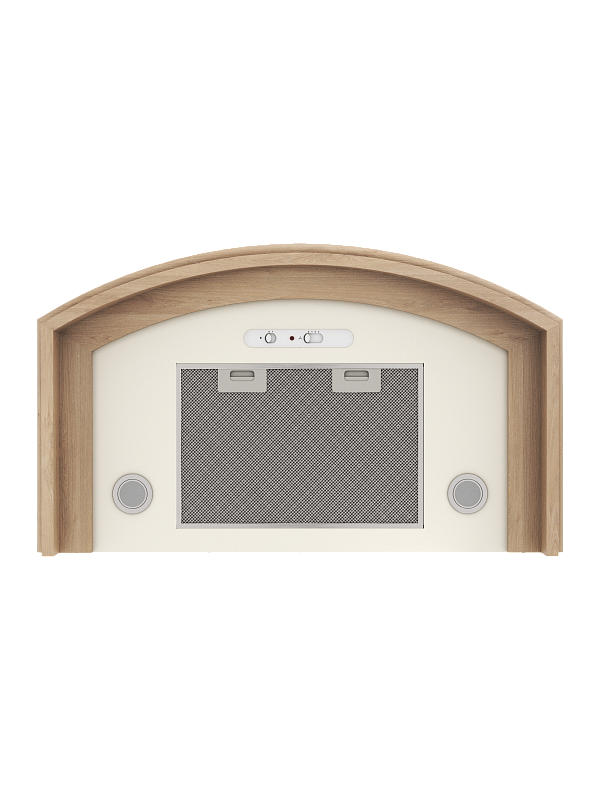 Вытяжка ELIKOR Ротонда 90П-1000-П3Д бежевый/дуб неокрашенный 5
