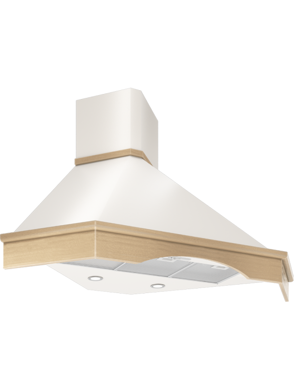 Вытяжка ELIKOR Форест 90П-650-П3Д бежевый/дуб неокрашенный