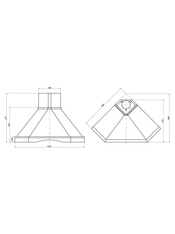 Вытяжка ELIKOR Форест 90П-650-П3Д бежевый/дуб неокрашенный размер