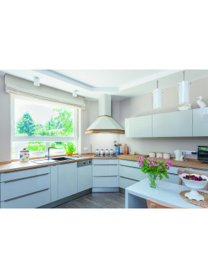 Вытяжка ELIKOR Форест 90П-650-П3Д бежевый/дуб неокрашенный интерьер