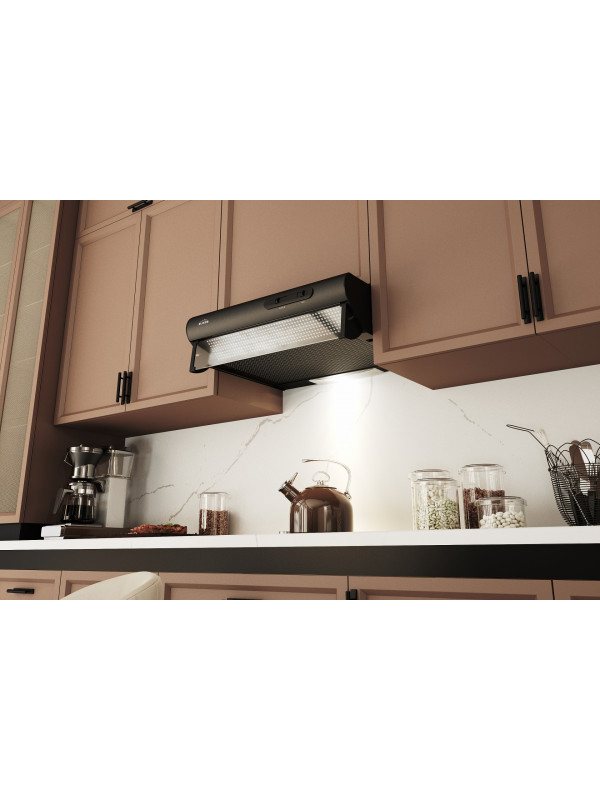 Вытяжка ELIKOR Davoline 60П-290-П3Л черный интерьер