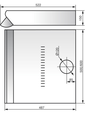 Вытяжка ELIKOR Davoline 60П-290-П3Л черный размеры
