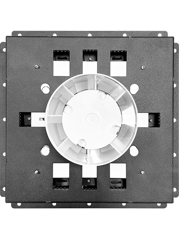 Вентиляционная решетка с вентилятором HOMY AIR PRO VSPS100BMS 20х20 с маяком сзади с вентилятором