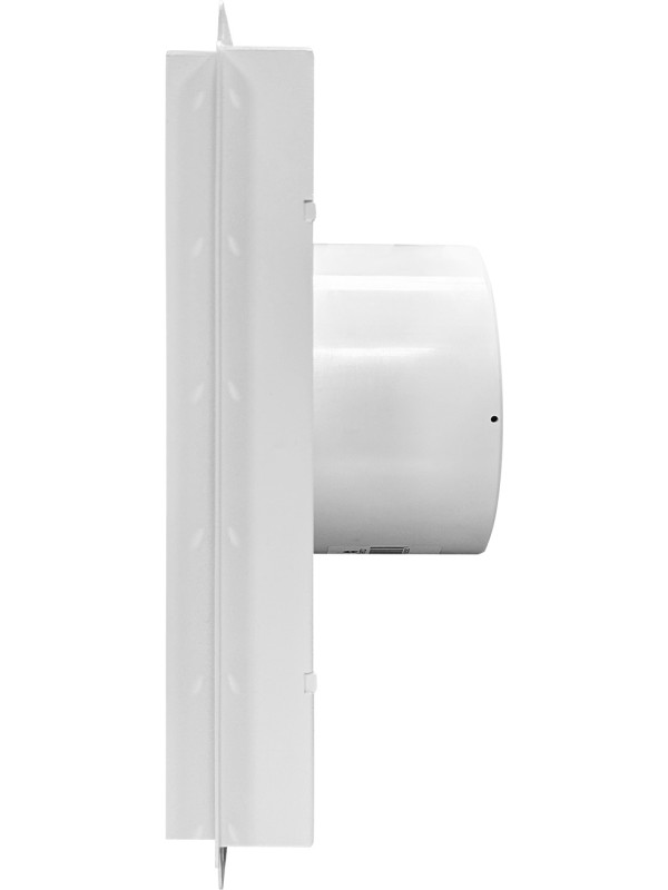 Вентиляционная решетка с вентилятором HOMY AIR PRO VPS100WMTZ 20х20 с маяком сбоку