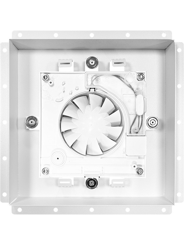 Вентиляционная решетка с вентилятором HOMY AIR PRO VSPS100WMT 20х20 с маяком спереди с вентилятором