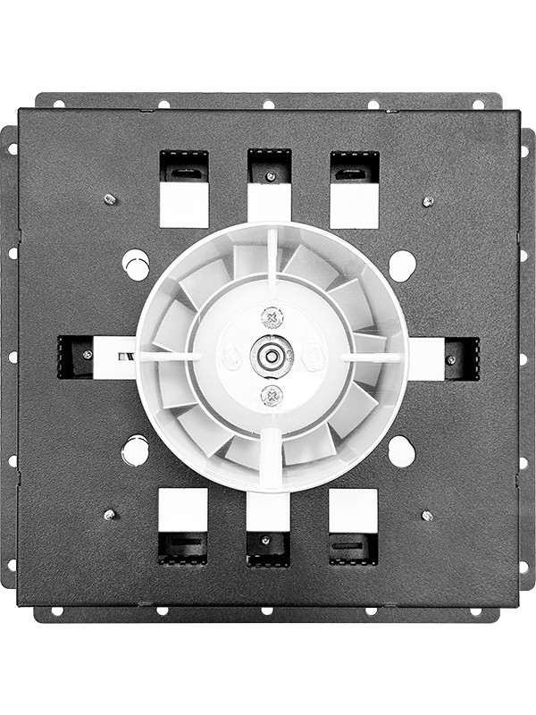 Вентиляционная решетка с вентилятором HOMY AIR PRO VVP100BMSZ 20х20 с маяком сзади с вентилятором