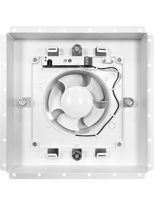 Вентиляционная решетка с вентилятором HOMY AIR PRO VVP100WMHZ 20х20 с маяком спереди с вентилятором