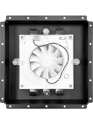 Вентиляционная решетка с вентилятором HOMY AIR PRO VVP125BMSZ 25х25 с маяком спереди с вентилятором