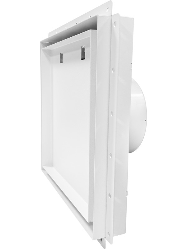 Вентиляционная решетка с вентилятором HOMY AIR PRO VVP125WMSZ 25х25 с маяком под углом