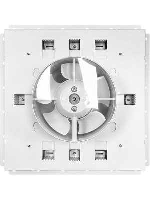 Вентиляционная решетка с вентилятором HOMY AIR PRO VVP125WMSZ 25х25 с маяком сзади с вентилятором