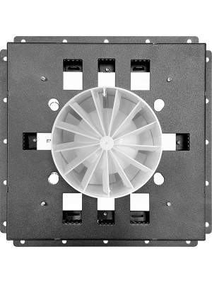 Вентиляционная решетка с вентилятором HOMY AIR PRO VSPD125BMS 25х25 с маяком сзади с вентилятором
