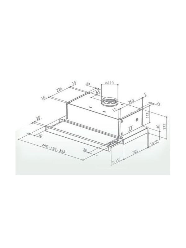 Вытяжка Faber Flox BK A50 черный схема