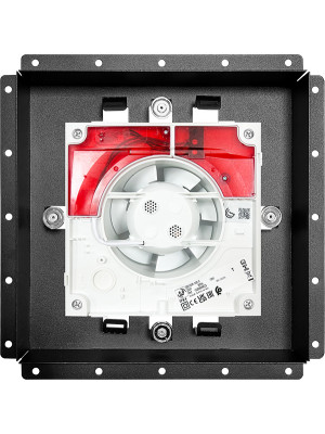 Вентиляционная решетка с вентилятором HOMY AIR PRO VSPD125BMT 25х25 с маяком спереди с вентилятором