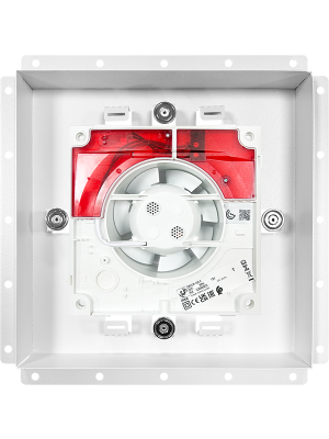 Вентиляционная решетка с вентилятором HOMY AIR PRO VSPD125WMT 25х25 с маяком спереди с вентилятором