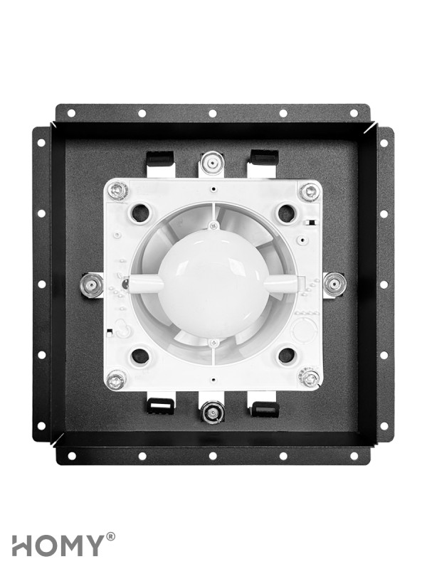 Вентиляционная решетка с вентилятором HOMY AIR PRO VPS125BMH 25х25 с маяком спереди с вентилятором