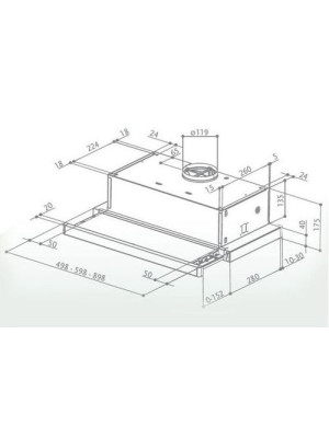 Вытяжка Faber Flox BK Glass A50 черный размер