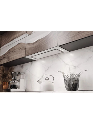 Вытяжка Faber Aria WH 72 белое стекло интерьер