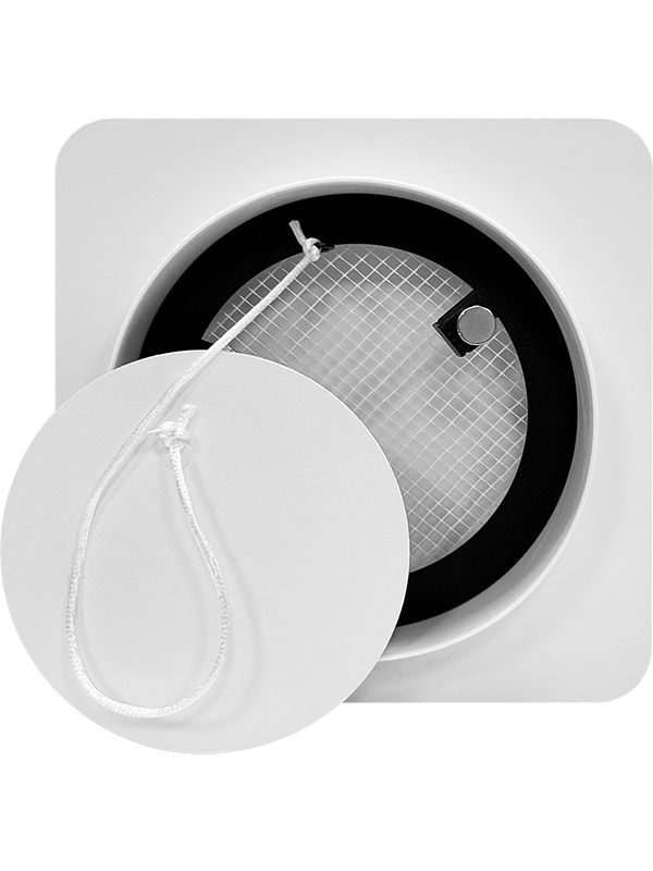 Вентиляционная решетка теневая HOMY AIR Круглый AV100125W (d150) белая