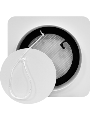 Вентиляционная решетка теневая HOMY AIR Круглый AV100125W белая