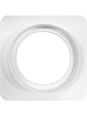 Вентиляционная решетка теневая HOMY AIR Круглый AV100125W (d150) белая верхняя часть снизу