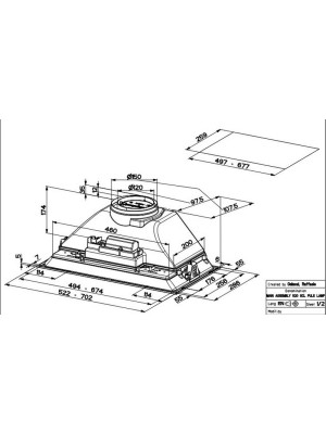 Вытяжка Faber Inka ICH SS A52 размер