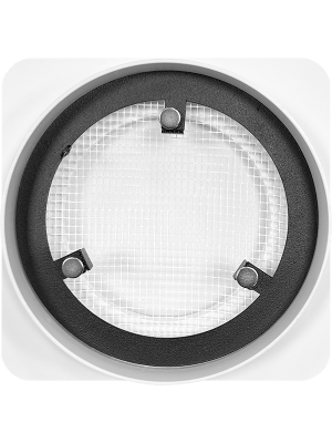 Вентиляционная решетка теневая HOMY AIR Круглый AV100150W белая без крышки