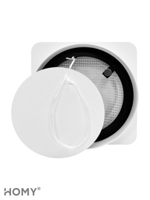 Вентиляционная решетка теневая HOMY AIR Круглый AV100150W белая